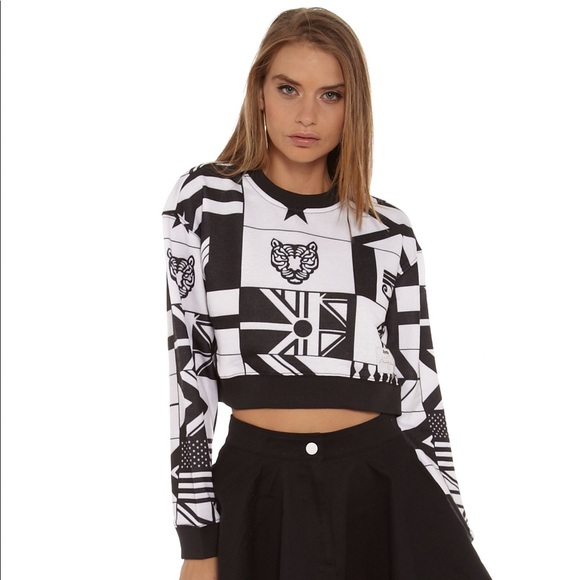 Reebok Sweaters - Reebok classic Melody Ehsani crop sweater